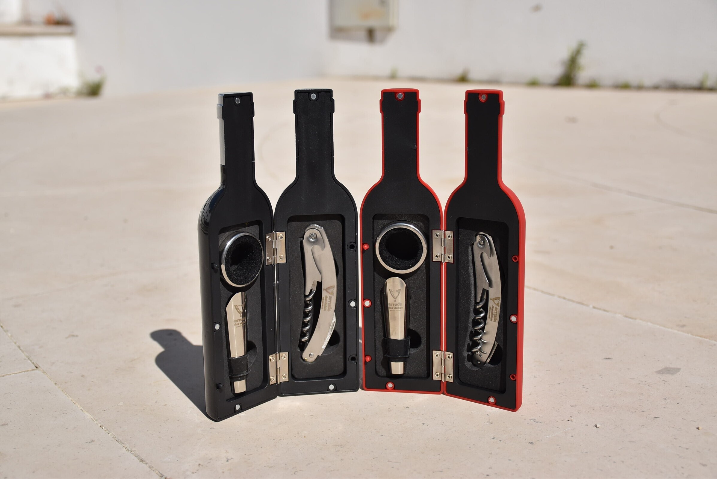 Set de vinhos vermelho/preto
